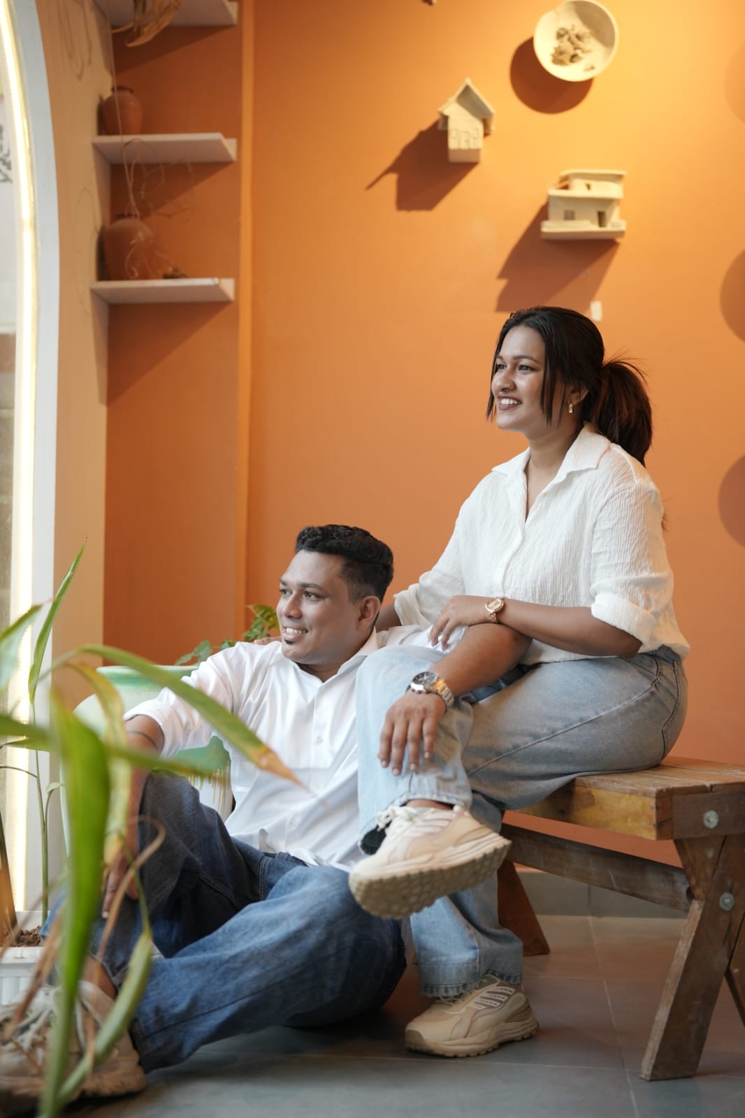 Shinoj and Akhila together